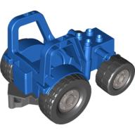 Duplo Tractor New Style with 2 × 3 Studs on Hood Blue