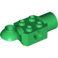 Technic Brick Special 2 × 2 with Pin Hole, Rotation Joint Ball Half [Horizontal Top], Rotation Joint Socket Grün