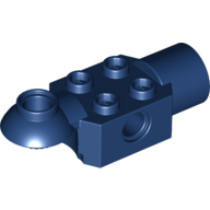 Technic Brick Special 2 × 2 with Pin Hole, Rotation Joint Ball Half [Horizontal Top], Rotation Joint Socket Dunkelblau