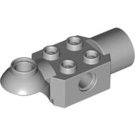 Technic Brick Special 2 × 2 with Pin Hole, Rotation Joint Ball Half [Horizontal Top], Rotation Joint Socket Hellblaugrau