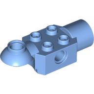 Technic Brick Special 2 × 2 with Pin Hole, Rotation Joint Ball Half [Horizontal Top], Rotation Joint Socket Medium Blue