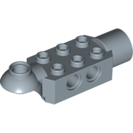 Technic Brick Special 2 × 3 with Pin Holes, Rotation Joint Ball Half [Horizontal Top], Rotation Joint Socket Sand Blue