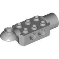 Technic Brick Special 2 × 3 with Pin Holes, Rotation Joint Ball Half [Horizontal Top], Rotation Joint Socket Light Bluish Gray