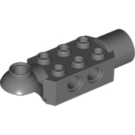 Technic Brick Special 2 × 3 with Pin Holes, Rotation Joint Ball Half [Horizontal Top], Rotation Joint Socket