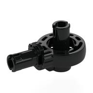 Technic Rotation Joint Ball Loop with Two Perpendicular Pins with Friction Black