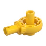 Technic Rotation Joint Ball Loop with Two Perpendicular Pins with Friction Yellow