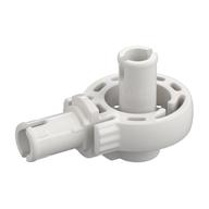 Technic Rotation Joint Ball Loop with Two Perpendicular Pins with Friction White