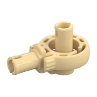 Technic Rotation Joint Ball Loop with Two Perpendicular Pins with Friction Tan