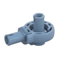 Technic Rotation Joint Ball Loop with Two Perpendicular Pins with Friction Sandblau