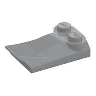 Brick Wedged, Curved 2 × 3 × 2/3 Two Studs, Wing End Hellblaugrau