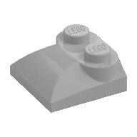 Brick Curved 2 × 2 × 2/3 Two Studs and Curved Slope End Perlhellgrau