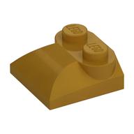 Brick Curved 2 × 2 × 2/3 Two Studs and Curved Slope End Perlgold