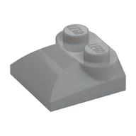Brick Curved 2 × 2 × 2/3 Two Studs and Curved Slope End Light Bluish Gray