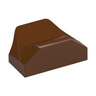 Stein keilförmig, gebogen 1 × 2 × 2/3 Nr. Noppen, Flügel Ende Rotbraun