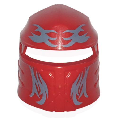 Large Figure Mask / Visor, Santis with Blue Print Red