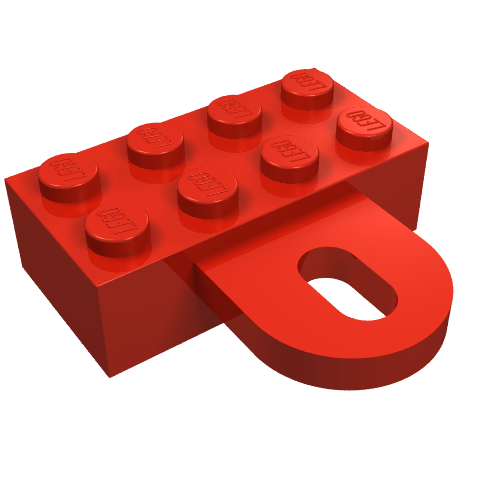 Brick Special 2 × 4 with Coupling, Female Rot