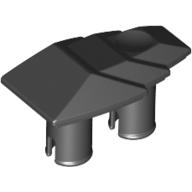 Fairing 1 × 2 Stepped with Two Pins Schwarz