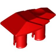 Fairing 1 × 2 Stepped with Two Pins Red