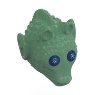 Minifig Head Special, Rodian with Dark Blue Eyes Print (Greedo) Sand Green