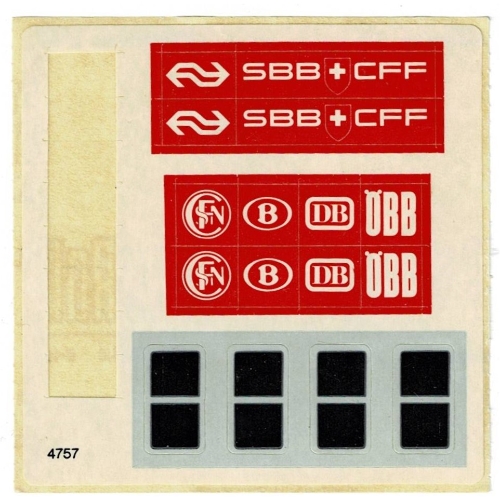 Stickerbogen für Set 164-1 [Keine Farbe/Beliebige Farbe]