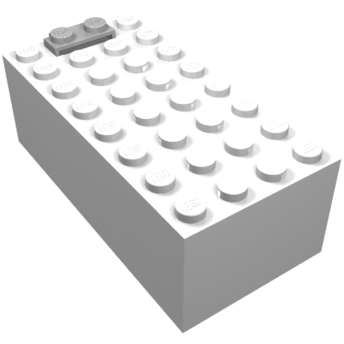 Battery Box, 9V Small [Complete Assembly] White