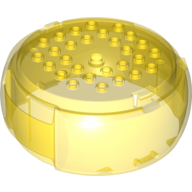 Pod, Center Barrel Section 10 × 10 × 3 1/3 X-Pod Transparent-Gelb