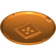 Pod, Bottom Cap 9 × 9 × 1 X-Pod Orange