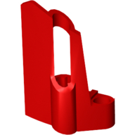 Technic Panel Fairing #25 Small Short, Small Hole, Side A in Red