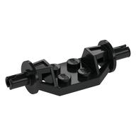 Plate Special 2 × 2 with Wheels Holder Wide - Technic Pins Black