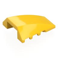Brick Wedged, Curved 4 × 4 No Top Studs Yellow