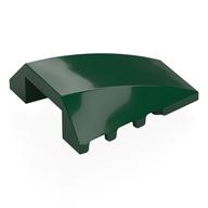 Brick Wedged, Curved 4 × 4 No Top Studs Dark Green