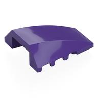 Brick Wedged, Curved 4 × 4 No Top Studs Dark Purple