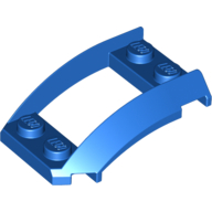 Wheel Arch, Curved Wedge 4 × 3 with 2 × 2 Opening and 4 Studs Blau