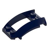 Wheel Arch, Curved Wedge 4 × 3 with 2 × 2 Opening and 4 Studs Dunkelblau