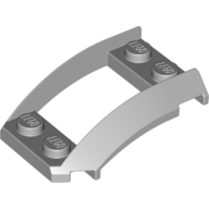 Wheel Arch, Curved Wedge 4 × 3 with 2 × 2 Opening and 4 Studs Hellblaugrau
