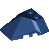 Brick Wedged, Sloped 4 × 4 Pyramid Center Dunkelblau