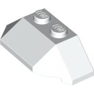 Stein keilförmig, geneigt 45° 2 × 4 dreifach Weiß
