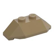 Brick Wedged, Sloped 45° 2 × 4 Triple Dark Tan