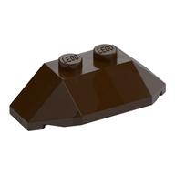 Brick Wedged, Sloped 45° 2 × 4 Triple Dark Brown