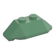 Brick Wedged, Sloped 45° 2 × 4 Triple Sand Green
