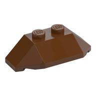 Brick Wedged, Sloped 45° 2 × 4 Triple Reddish Brown