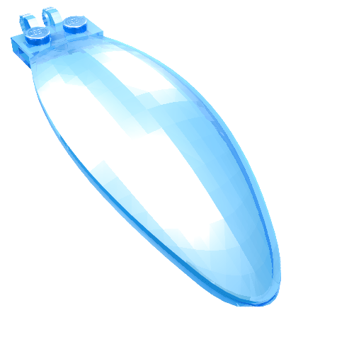 Windscreen 9 × 3 × 1 2/3 Bubble Canopy Trans-Medium Blue