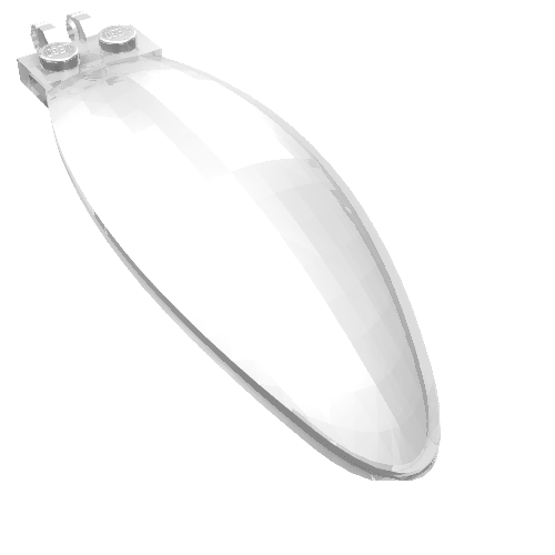 Windscreen 9 × 3 × 1 2/3 Bubble Canopy Transparent