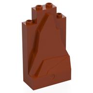 Fels Paneel 2 × 4 × 6 Dunkelorange