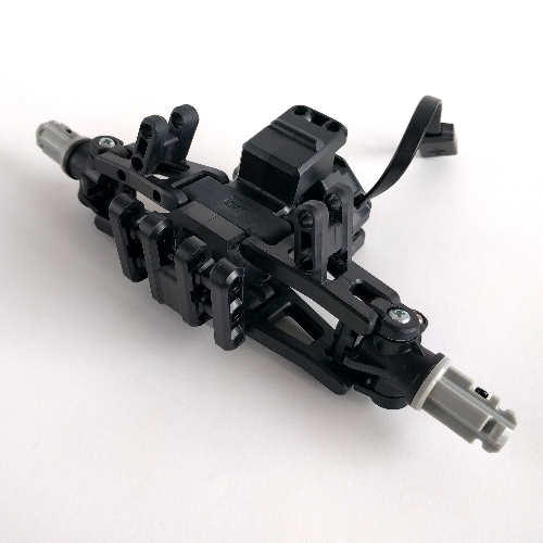 Steering Assembly with Flexible Superaxles, RC Racer Schwarz