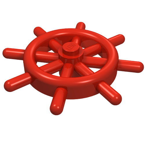 Boat / Ship Wheel / Helm Red
