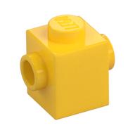 Brick Special 1 × 1 with Studs on 2 Sides Yellow