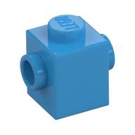 Brick Special 1 × 1 with Studs on 2 Sides Dark Azure