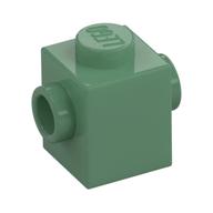 Brick Special 1 × 1 with Studs on 2 Sides Sand Green