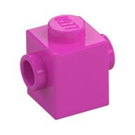 Brick Special 1 × 1 with Studs on 2 Sides Dark Pink